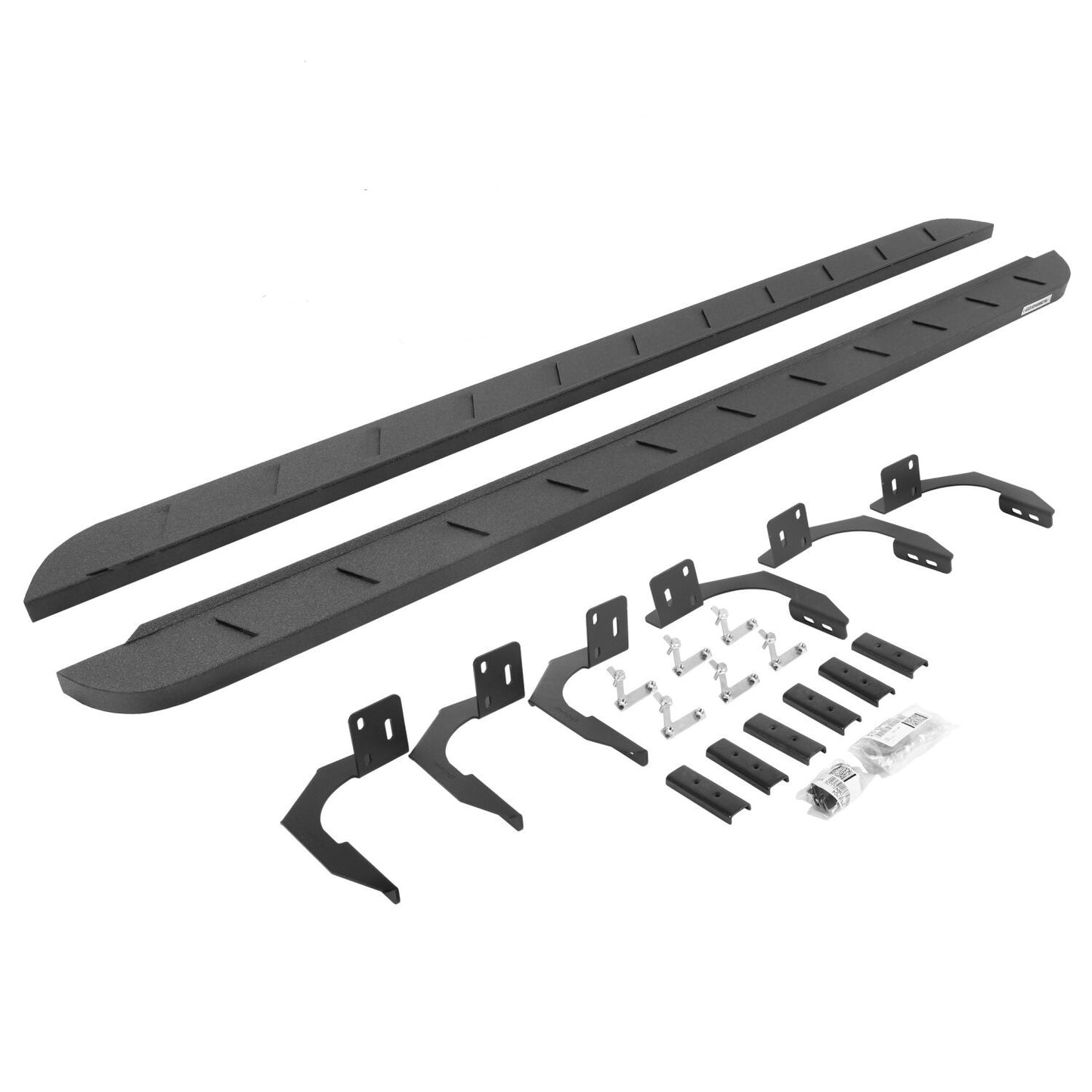 RB10 Slim Line Running Boards With Mounting Brackets Protective Bedliner Coating 2009-2014 Dodge Ram 1500 Go Rhino