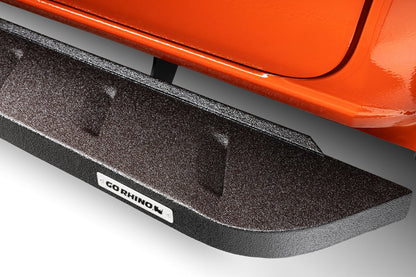 RB10 Running Boards With Mounting Brackets Protective Bedliner Coating 2009-2014 Dodge Ram 1500 Go Rhino