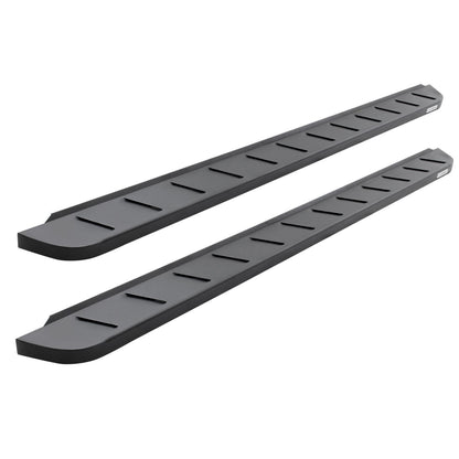 RB10 Running Boards With Mounting Brackets & 2 Pairs of Drop Steps Kit Textured Black 2009-2010 Dodge Ram 1500/2500/3500 Go Rhino