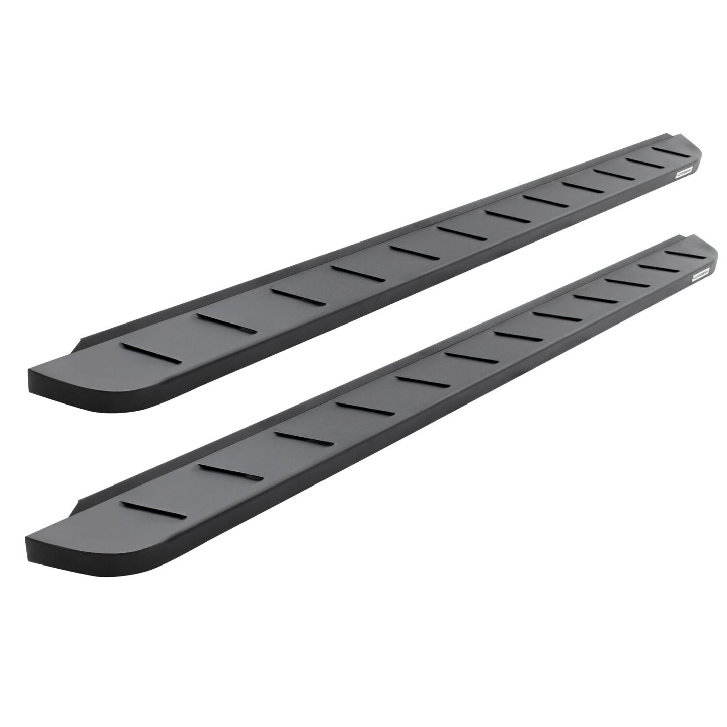 RB10 Running Boards With Mounting Brackets & 2 Pairs of Drop Steps Kit Textured Black 2004-2014 Ford F-150 Extended Cab Go Rhino