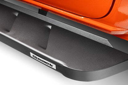 RB10 Running Boards With Mounting Brackets Textured Black 2021-2025 Ford Bronco 4 Door Go Rhino