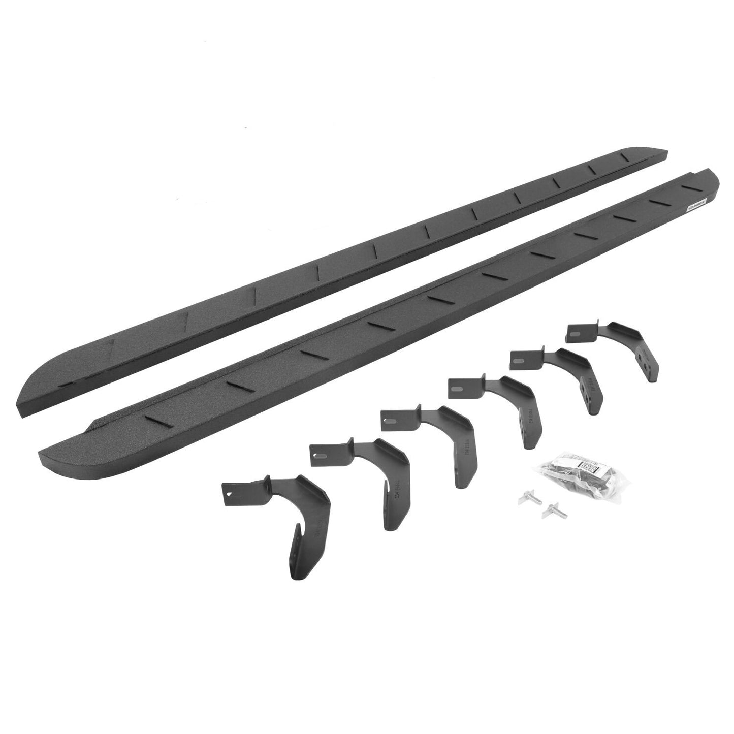 RB10 Slim Line Running Boards With Mounting Brackets Protective Bedliner Coating 2004-2014 Ford F-150 Go Rhino