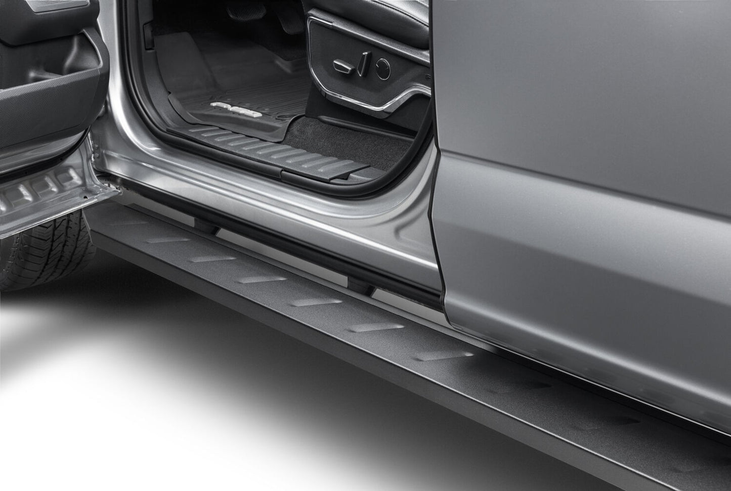RB10 Running Boards With Mounting Brackets Textured Black 2015-2026 Ford F-150/ F-250/F-350 Go Rhino