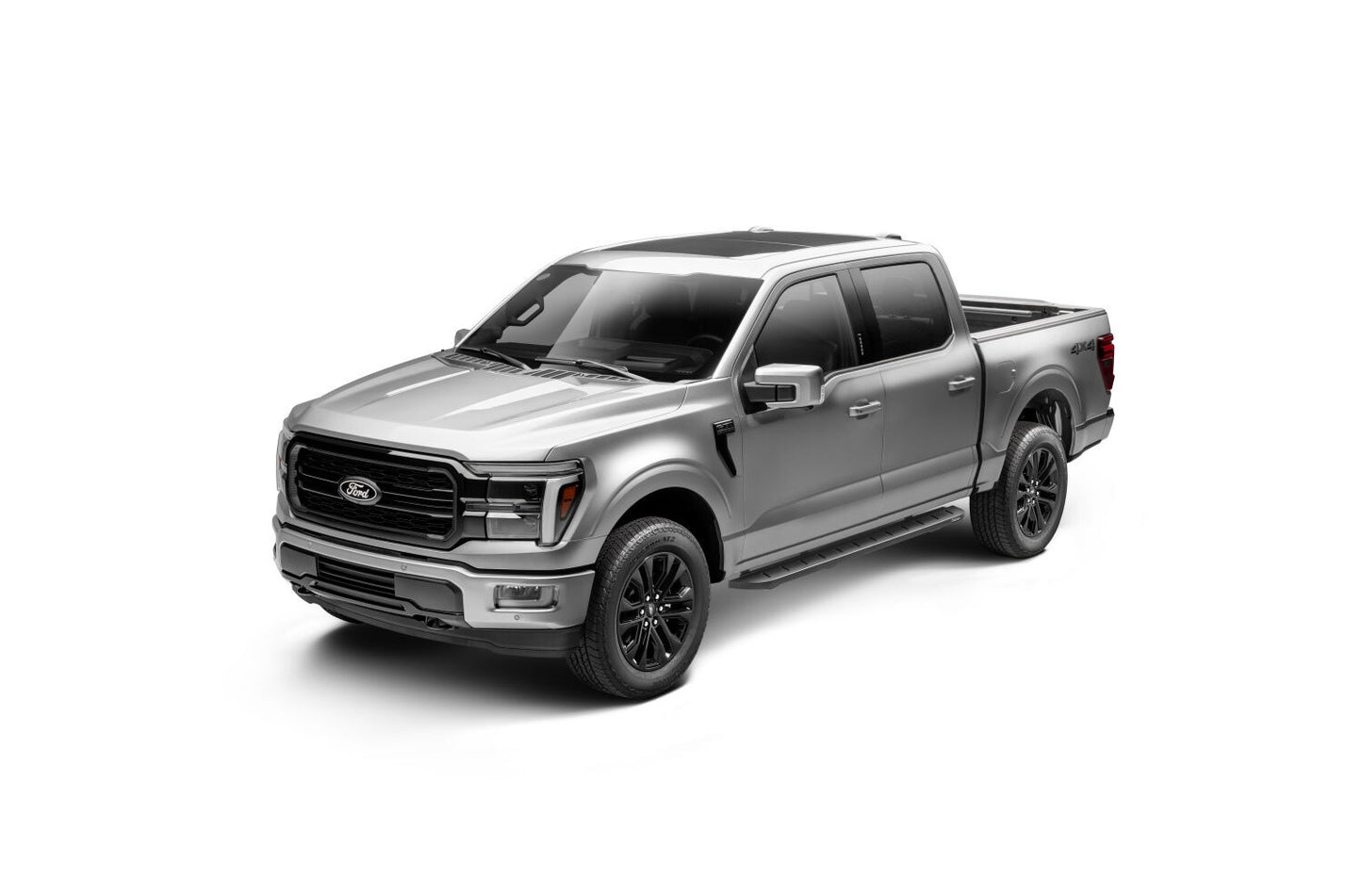 RB10 Running Boards With Mounting Brackets Textured Black 2015-2026 Ford F-150/ F-250/F-350 Go Rhino