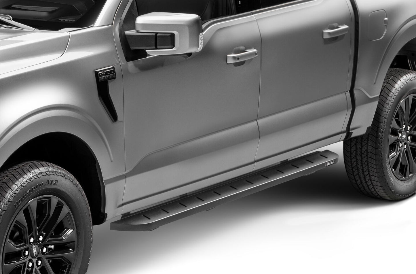 RB10 Running Boards With Mounting Brackets Textured Black 2015-2026 Ford F-150/ F-250/F-350 Go Rhino