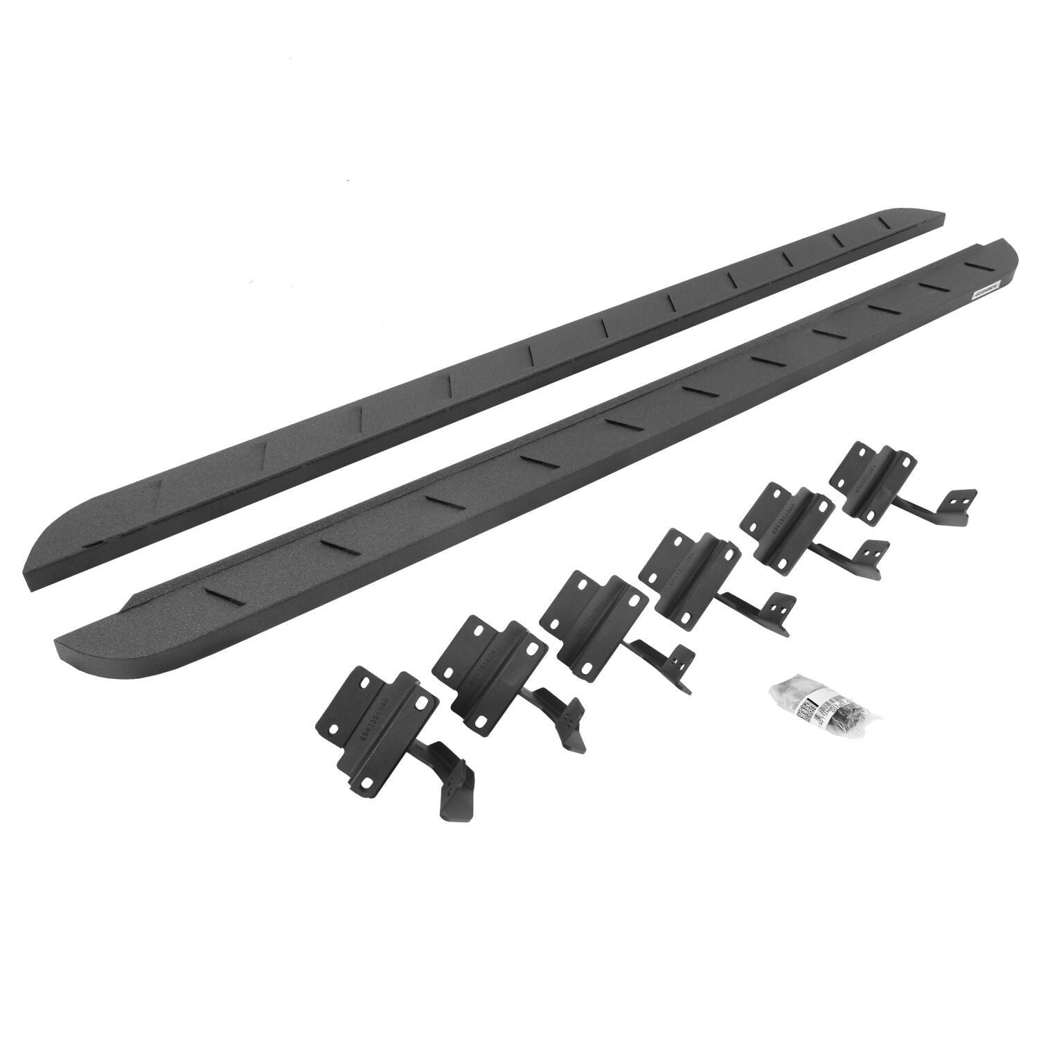 RB10 Slim Line Running Boards With Mounting Brackets Protective Bedliner Coating 2016-2026 Ford F-150/ F-250/F-350 Go Rhino