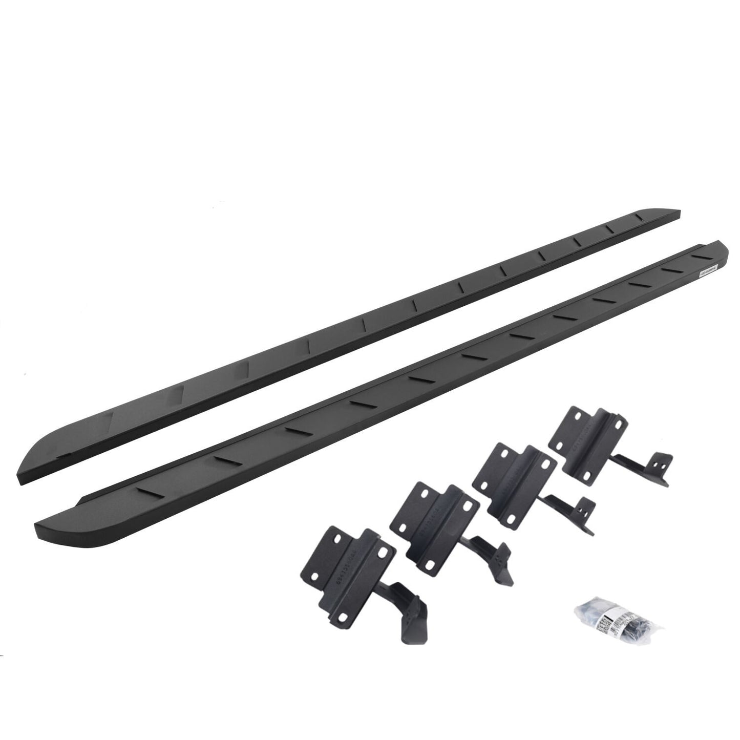 RB10 Slim Line Running Boards With Mounting Brackets Textured Black 2017-2026 Ford F-150/F-250/F-350 Go Rhino