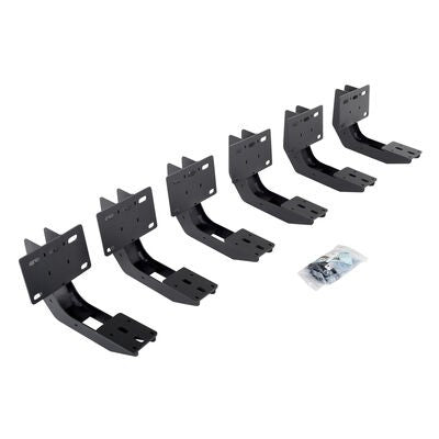 RB10/RB20 Running Boards Mounting Brackets Only Textured Black 2019-2026 Ram 1500 Go Rhino