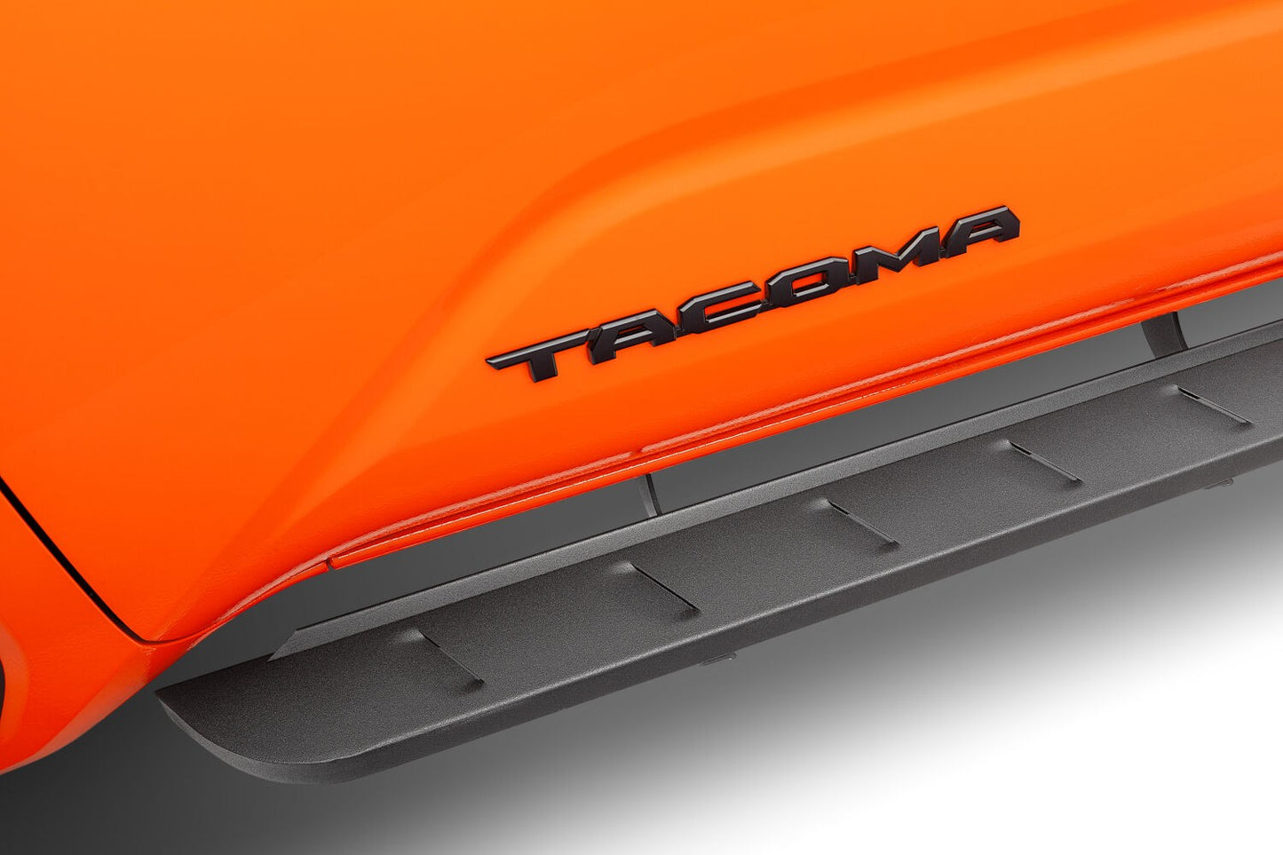 RB10 Slim Line Running Boards with Mounting Brackets Kit Textured Black 2024-2026 Toyota Tacoma Go Rhino
