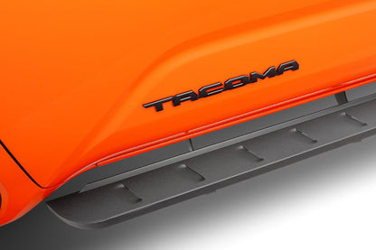 RB10 Slim Line Running Boards with Mounting Brackets Kit Textured Black 2024-2026 Toyota Tacoma Go Rhino