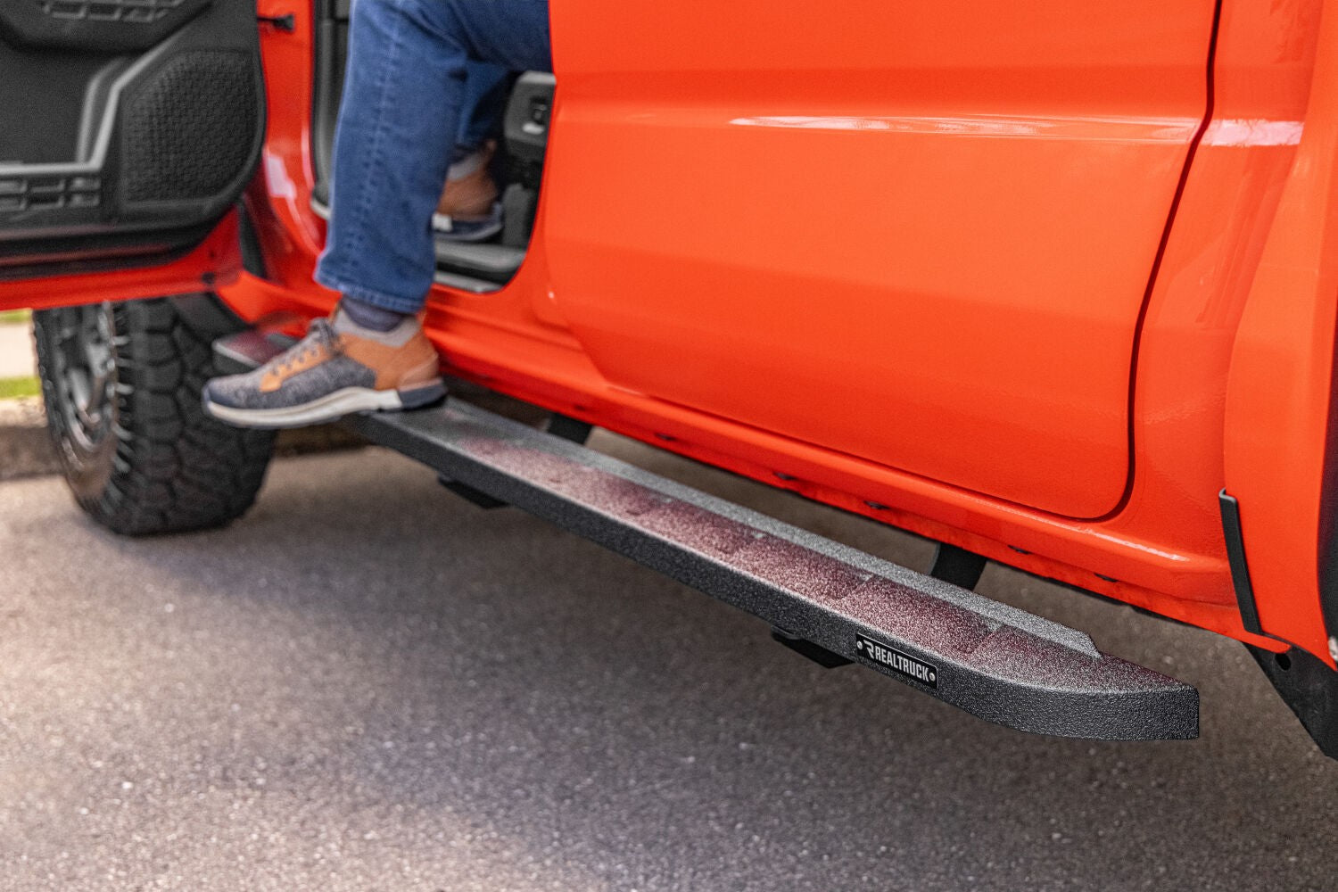 RB10 Slim Line Running Boards with Mounting Brackets Kit Protective Bedliner coating 2024-2026 Toyota Tacoma Go Rhino