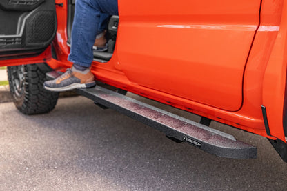 RB10 Slim Line Running Boards with Mounting Brackets Kit Protective Bedliner coating 2024-2026 Toyota Tacoma Go Rhino