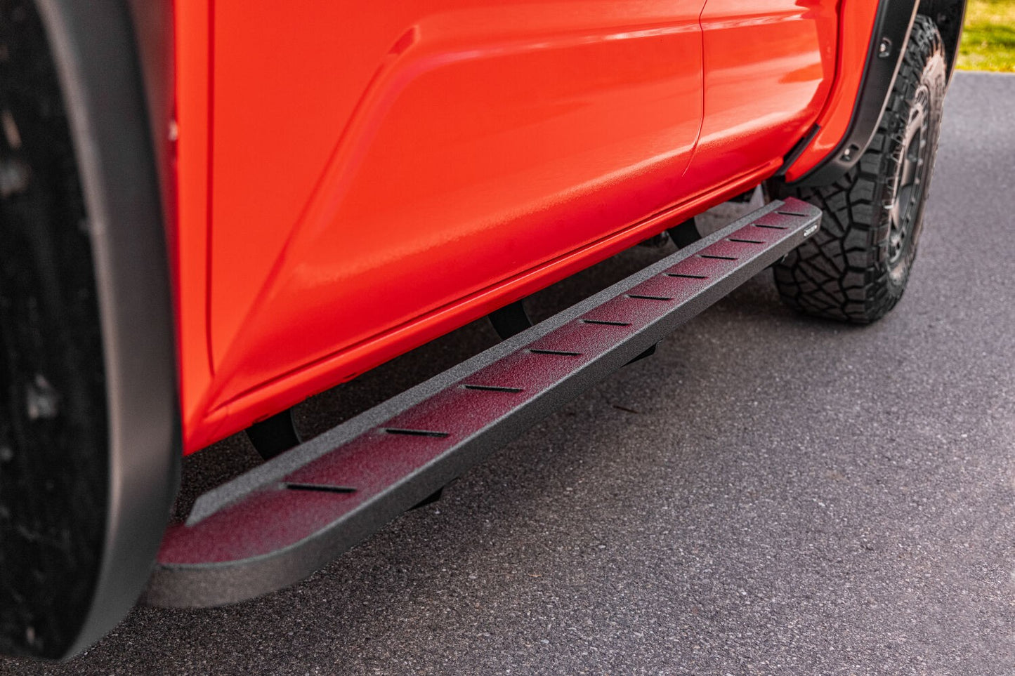 RB10 Slim Line Running Boards with Mounting Brackets Kit Protective Bedliner coating 2024-2026 Toyota Tacoma Go Rhino