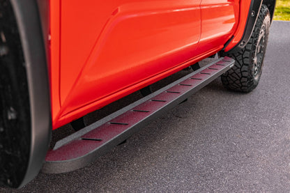 RB10 Slim Line Running Boards with Mounting Brackets Kit Protective Bedliner coating 2024-2026 Toyota Tacoma Go Rhino