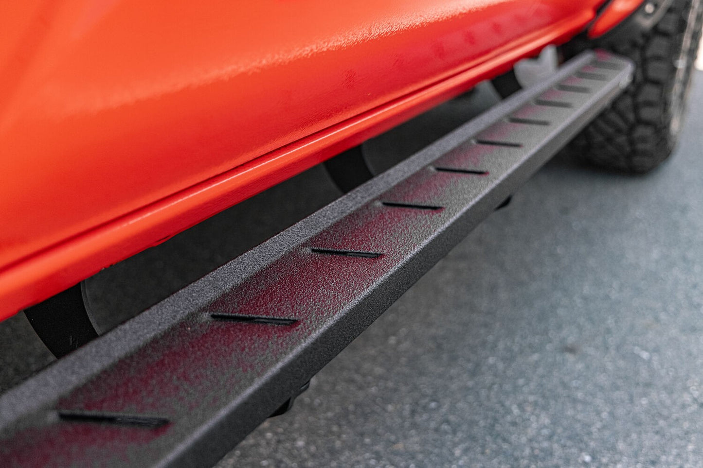 RB10 Slim Line Running Boards with Mounting Brackets Kit Protective Bedliner coating 2024-2026 Toyota Tacoma Go Rhino