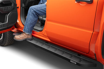 RB10 Running Boards with Mounting Brackets Kit Protective Bedliner coating 2024-2026 Toyota Tacoma Go Rhino