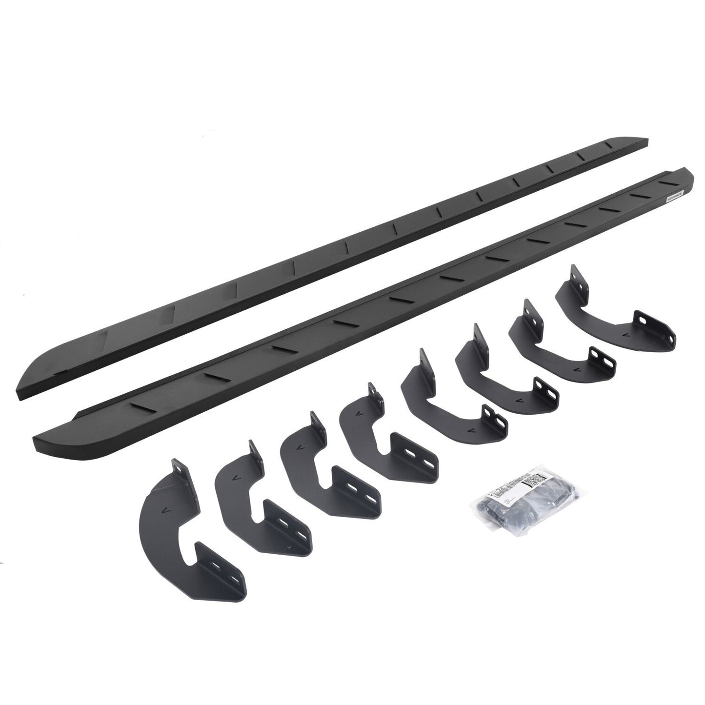 RB10 Slim Line Running Boards With Mounting Brackets Textured Black 2022-2026 Toyota Tundra Go Rhino