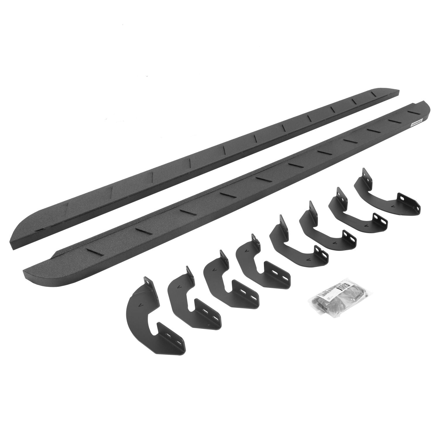 RB10 Slim Line Running Boards With Mounting Brackets Protective Bedliner Coating 2022-2026 Toyota Tundra Go Rhino
