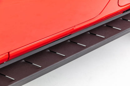 RB10 Running Boards With Mounting Brackets Textured Black 2018-2026 Jeep Wrangler Go Rhino
