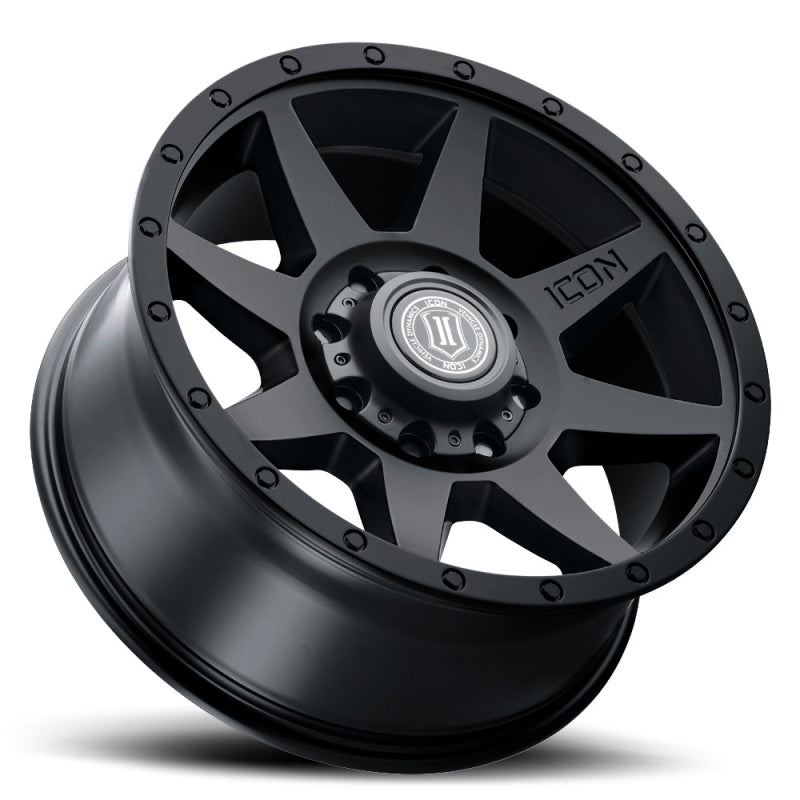 ICON Rebound HD 18x9 / 8x6.5 / 12mm / 5.5in BS Double Black Wheel