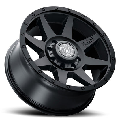 ICON Rebound HD 18x9 / 8x6.5 / 12mm / 5.5in BS Double Black Wheel