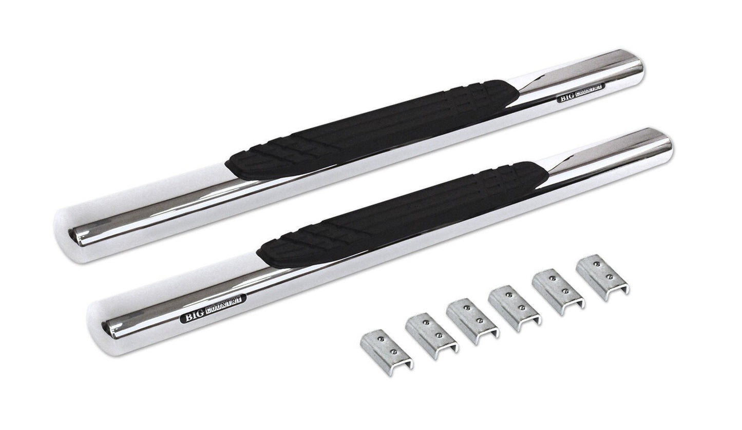 4 Inch OE Xtreme Series SideSteps Boards Only Polished Stainless Steel 1999-2026 Ford F-250/F-350 2002-2008 Dodge Ram 1500/2500/3500 Go Rhino