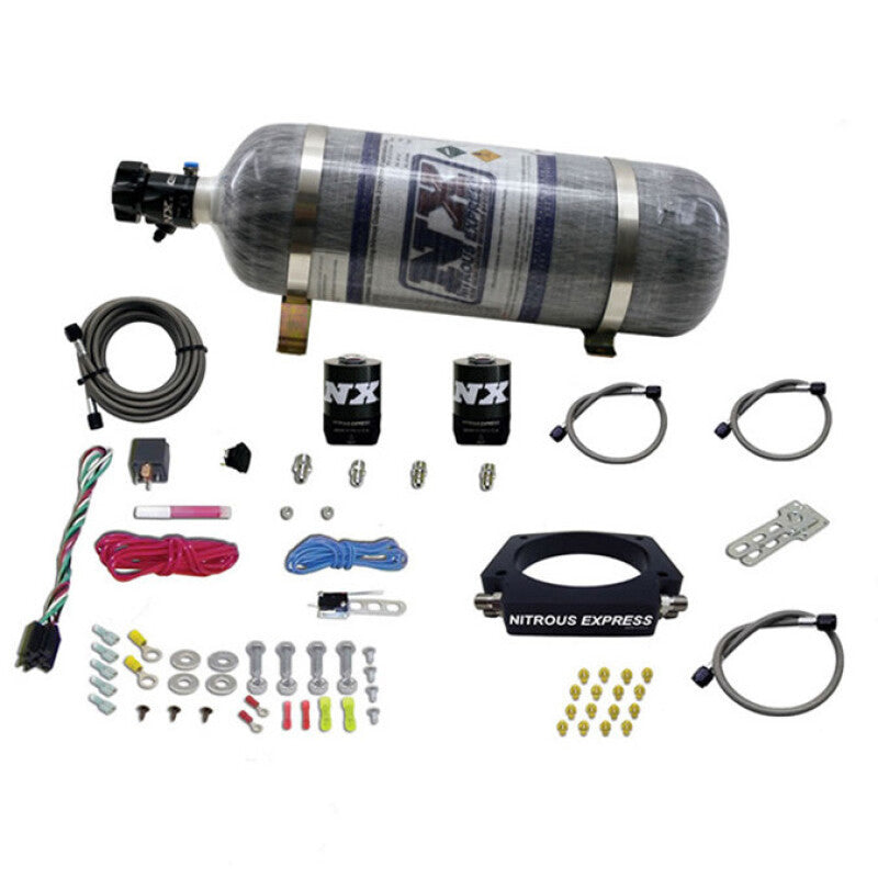 Nitrous Express GM LS 102mm Nitrous Plate Kit (50-400HP) w/12lb Composite Bottle