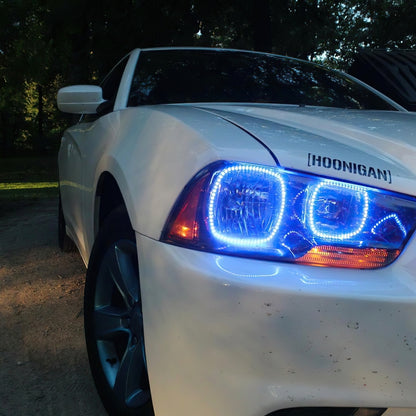 Oracle 11-14 Dodge Charger Dynamic Headlight Halo Kit - ColorSHIFT - Dynamic