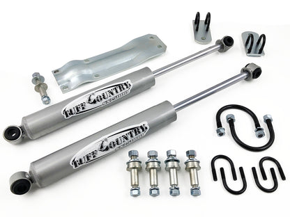 Dual Steering Stabilizer In LIne Style 69-87 Chevy/GMC Truck/69-91 Suburban/Blazer/Jimmy 1/2 & 3/4 Ton 4WD K10/K20/69-93 Dodge Truck Tuff Country