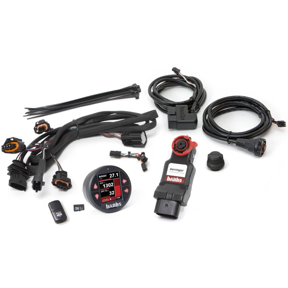 Derringer Tuner w/DataMonster includes ActiveSafety and Banks iDash 1.8 DataMonster for 14-18 Ram 1500 3.0L EcoDiesel and 14-17