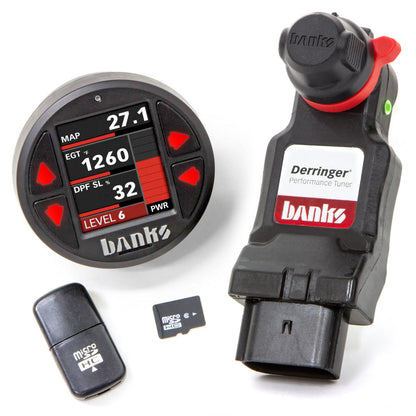 Derringer Tuner with iDash 1.8 DataMonster with ActiveSafety 17-19 Ford 6.7 Banks Power