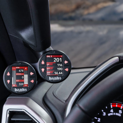 Derringer Tuner with iDash 1.8 DataMonster with ActiveSafety 17-19 Ford 6.7 Banks Power