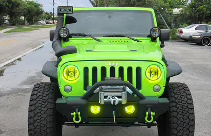 Oracle Jeep Wrangler 07-17 Halo Kit - ColorSHIFT w/ Simple Controller
