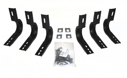 OE Xtreme Side Steps Mounting Brackets Only Textured Black 2007-2013 Chevrolet Avalanche 2007-2018 Silverado/Sierra Go Rhino