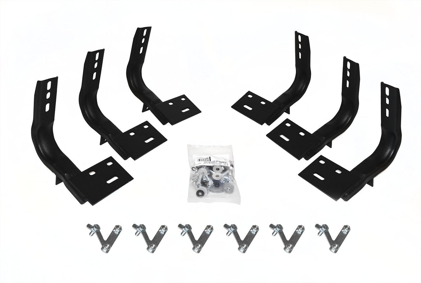 OE Xtreme Side Steps Mounting Brackets Only Textured Black 2009-2025 Dodge Ram 150/2500/3500 Go Rhino