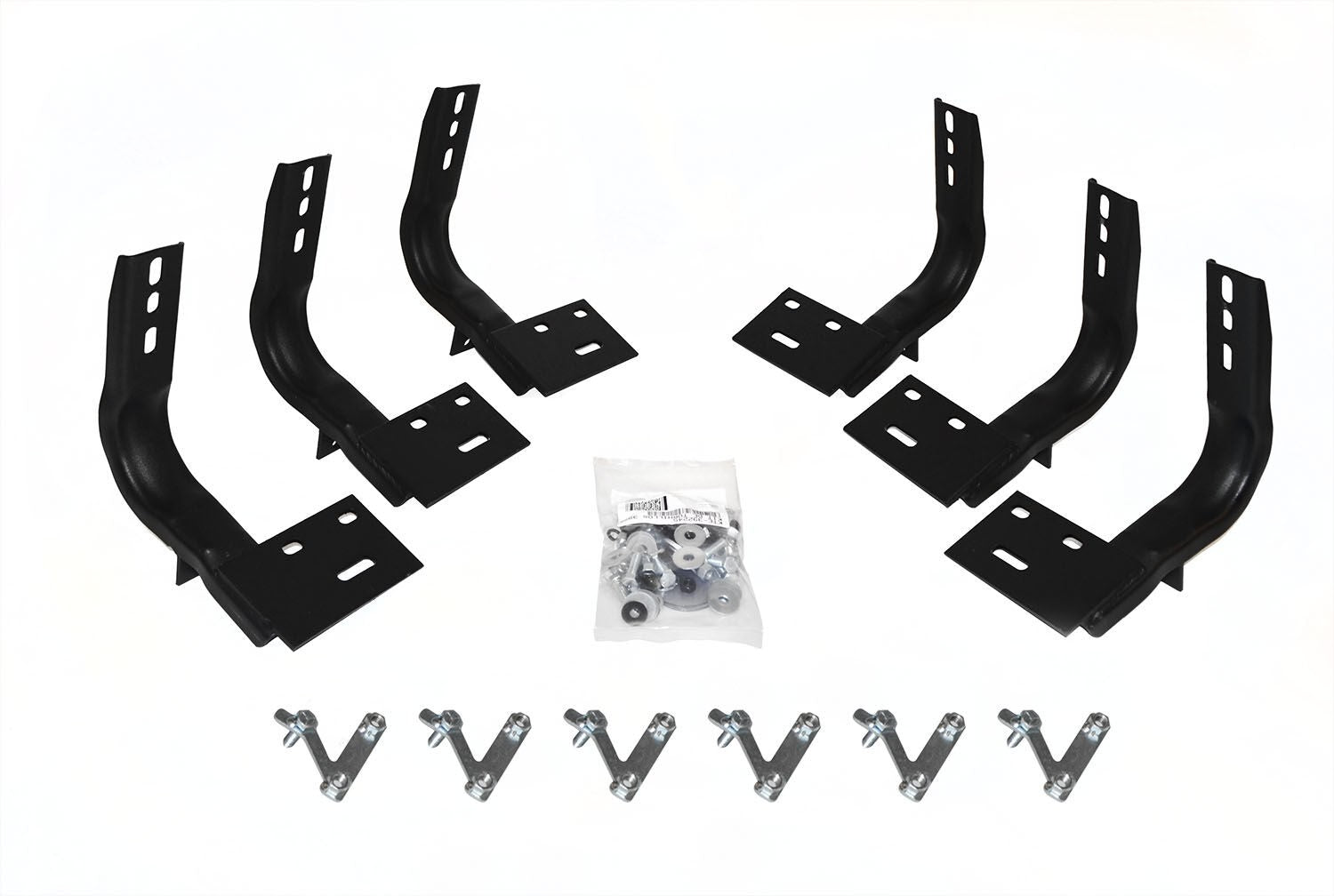 OE Xtreme Side Steps Mounting Brackets Only Textured Black 2009-2025 Dodge Ram 150/2500/3500 Go Rhino