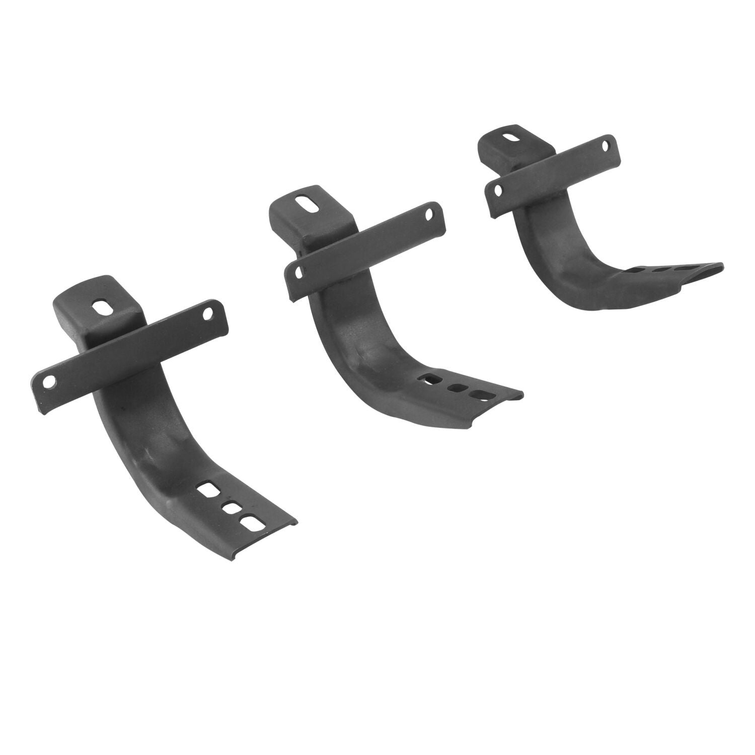 OE Xtreme Side Steps Mounting Brackets Only Textured Black 2021-2025 Ford Bronco Go Rhino