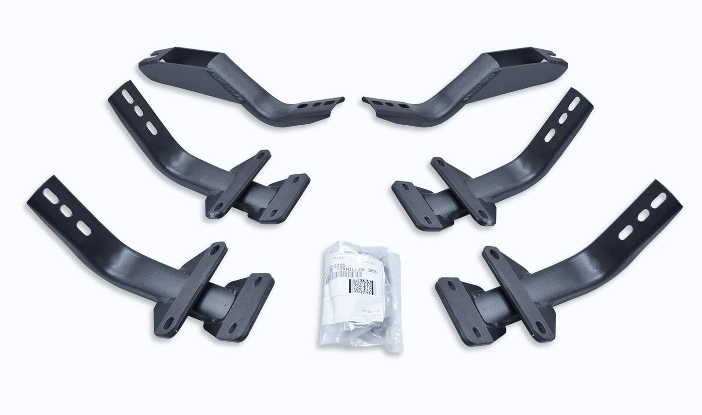 OE Xtreme Side Steps Mounting Brackets Only Textured Black 2015-2026 Ford F-150 Go Rhino