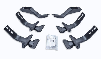 OE Xtreme Side Steps Mounting Brackets Only Textured Black 2015-2026 Ford F-150 Go Rhino