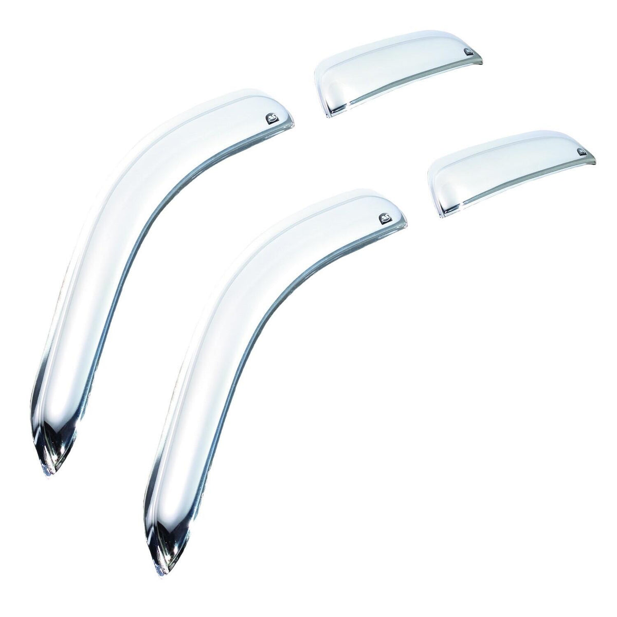 Ventvisor Deflector for 1997-2017 Ford Expedition/Lincoln Navigator Chrome Outside Mount 4 Piece AVS