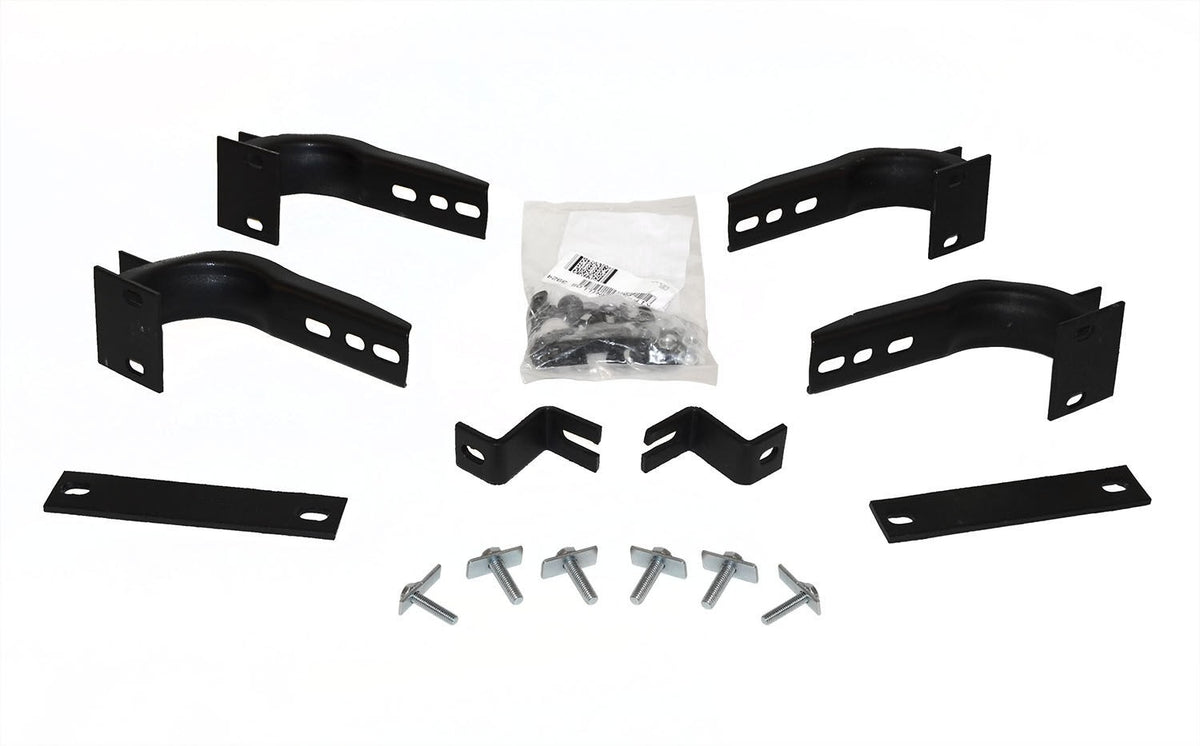 OE Xtreme Side Steps Mounting Brackets Only Textured Black 2011-2014 Dodge Durango 2011-2021 Jeep Grand Cherokee Go Rhino