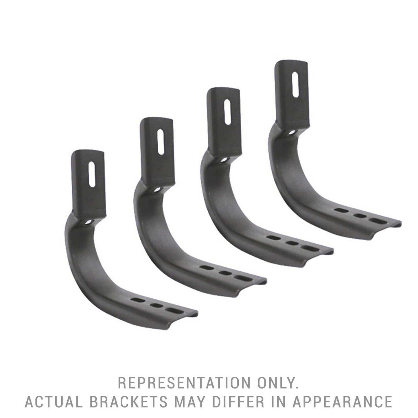 OE Xtreme Side Steps Mounting Brackets Only Textured Black 2005-2025 Nissan Frontier Go Rhino
