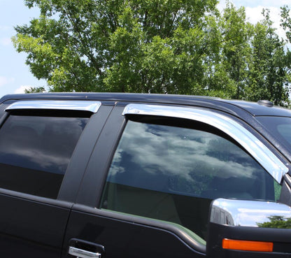 Ventvisor Deflector for 2007-2017 Jeep Patriot Chrome Outside Mount 4 Piece AVS