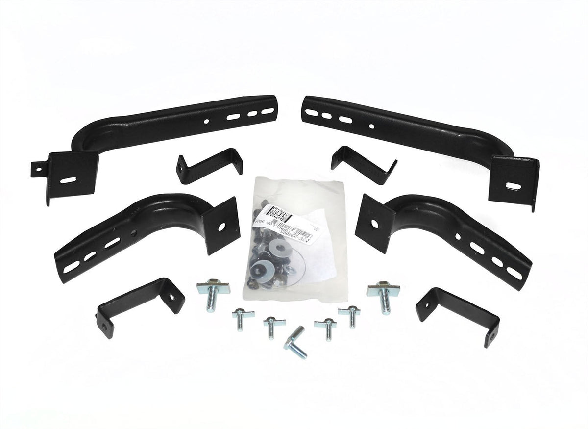 OE Xtreme Side Steps Mounting Brackets Only Textured Black 2013-2018 Toyota RAV4 Go Rhino