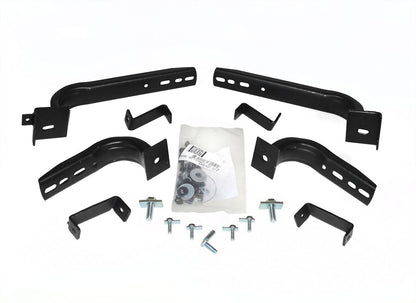 OE Xtreme Side Steps Mounting Brackets Only Textured Black 2013-2018 Toyota RAV4 Go Rhino