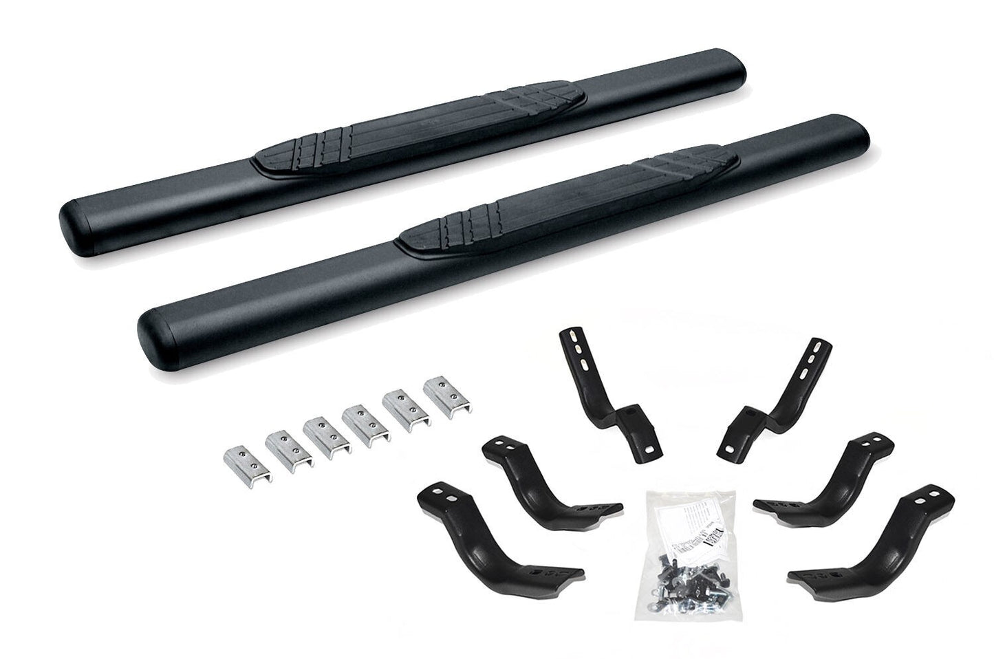 4 Inch OE Xtreme SideSteps With Mounting Bracket Kit Textured Black 2021-2025 Ford Bronco 2 Door Go Rhino