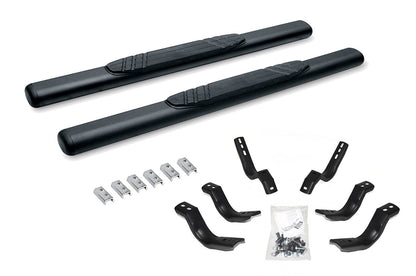 4 Inch OE Xtreme SideSteps With Mounting Bracket Kit Textured Black 2021-2025 Ford Bronco 2 Door Go Rhino