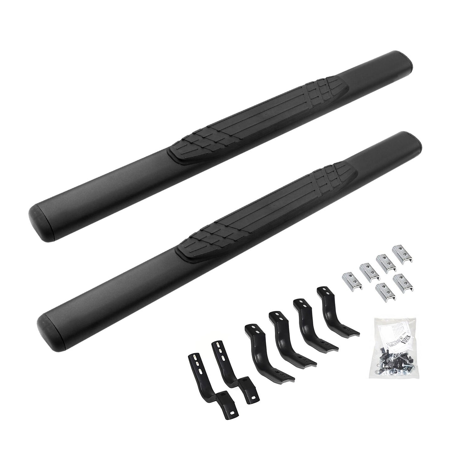 4 Inch OE Xtreme SideSteps With Mounting Bracket Kit Textured Black 2021-2025 Ford Bronco 2 Door Go Rhino