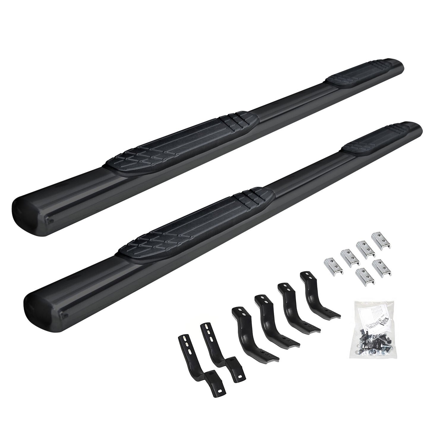 4 Inch OE Xtreme SideSteps With Mounting Bracket Kit Textured Black 2021-2025 Ford Bronco 4 Door Go Rhino