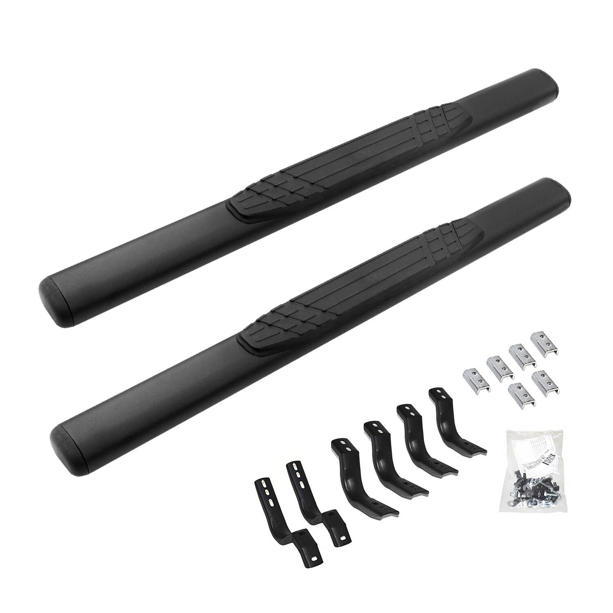 4 Inch OE Xtreme SideSteps With Mounting Bracket Kit Textured Black 2015-2026 Ford F-150/ F-250/F-350 Go Rhino